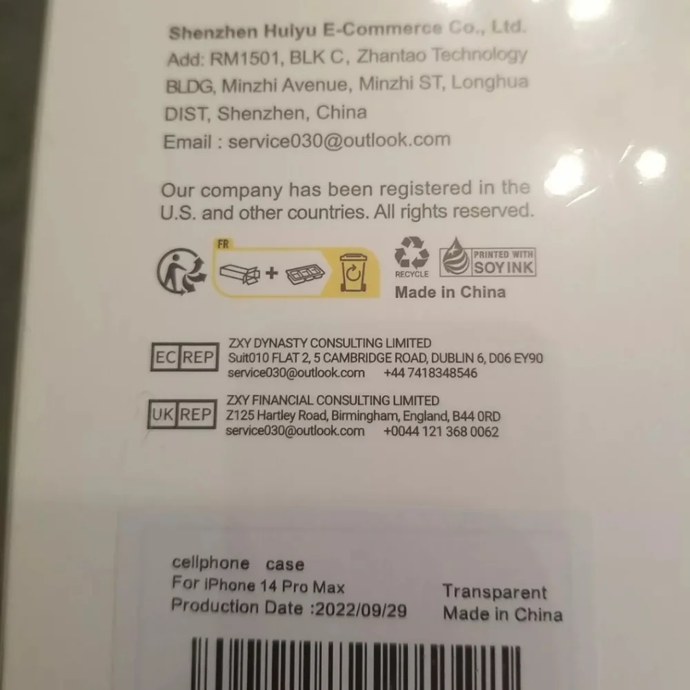 Iphone 14 Pro Max Apple Screen Protector Case Transparent New